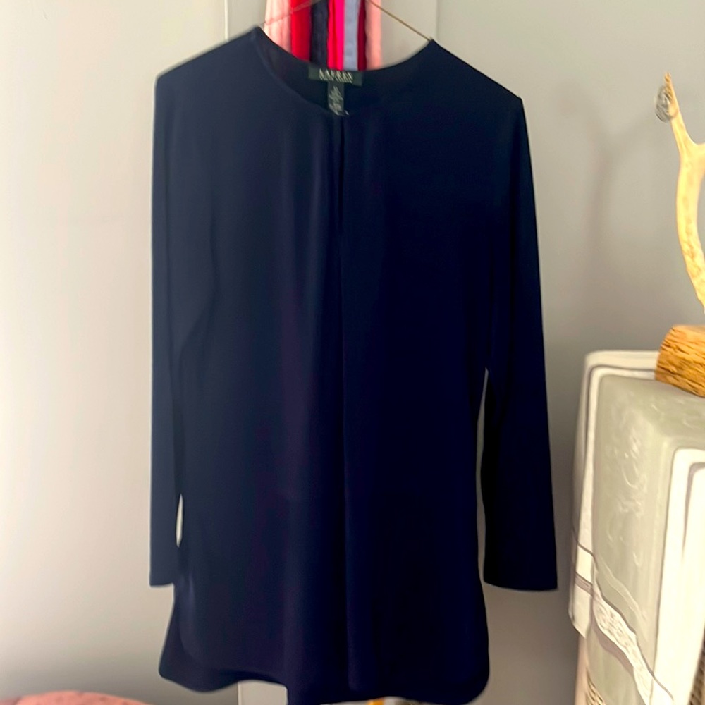 Ralph Lauren Medium Navy Blue Dress Top